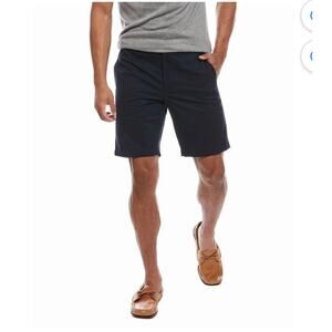Theory Chino Shorts Cotton Blend Stretch Navy 8” Mens Size 32